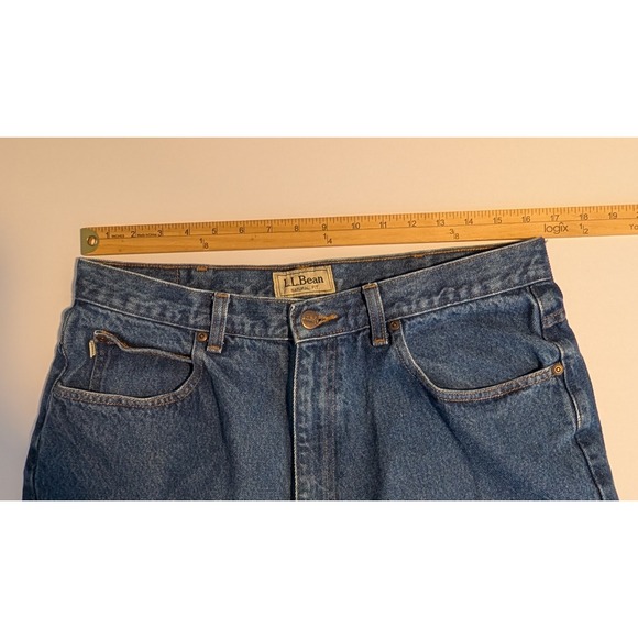 LL Bean Jeans Mens 33x29 (tag 36x30) Natural Fit Straight Leg Cotton VERY NICE! - Picture 7 of 8
